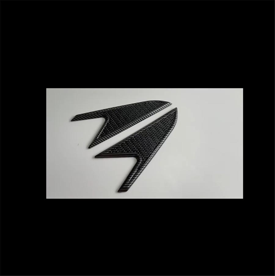 Pair Car Fender Air Vent Sticker Carbon Fiber Look ABS Trim Decoration Universal