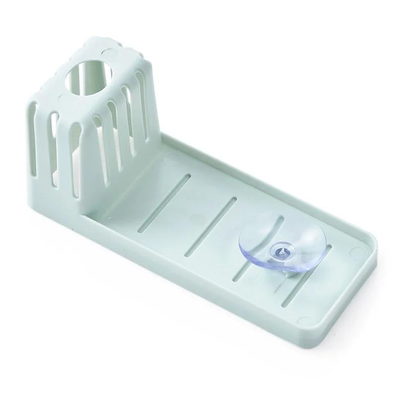 1 Pcs Kitchen Accessories Sink Shelf Suction Cup Sponge Drain Rack Multifunction Storage Racks Home Or