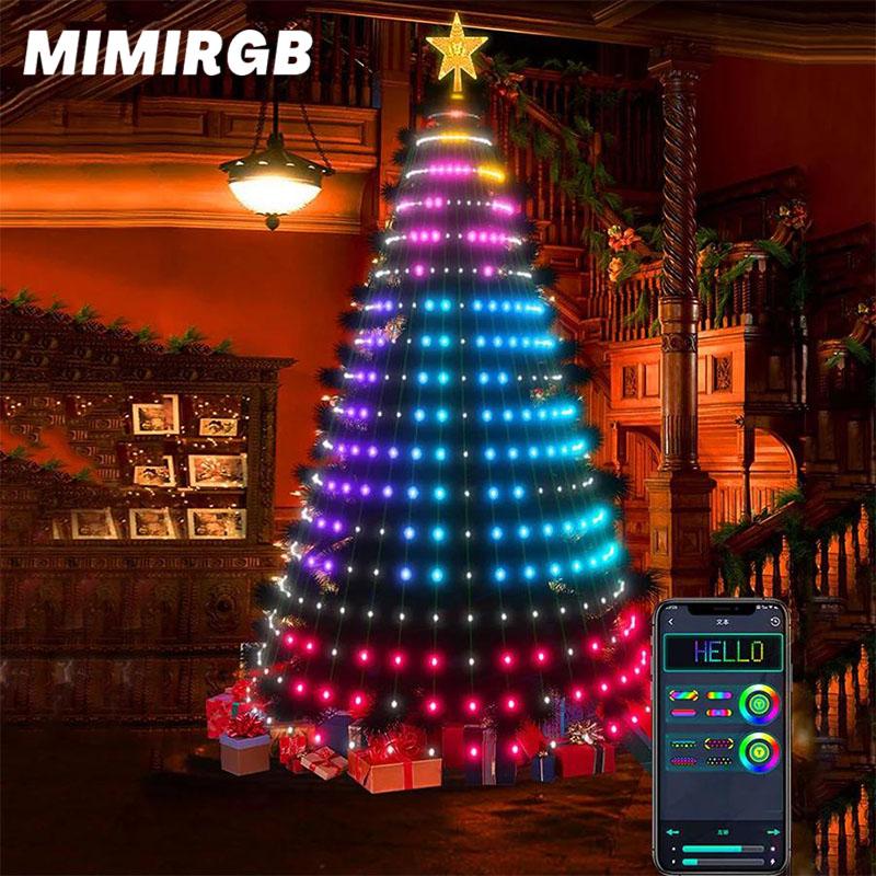 Christmas String Lights Bluetooth App Remote Control Lamp USB Garland  For Bedroom Navidad Christmas New Year Decoration