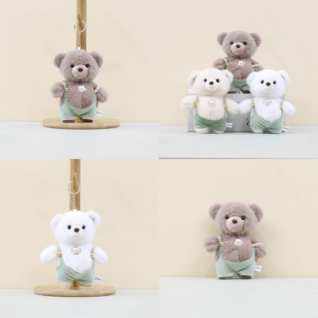 Adorable Plush Teddy Bear Keychain Pendant Soft Toy Cute Cartoon Bag Charm