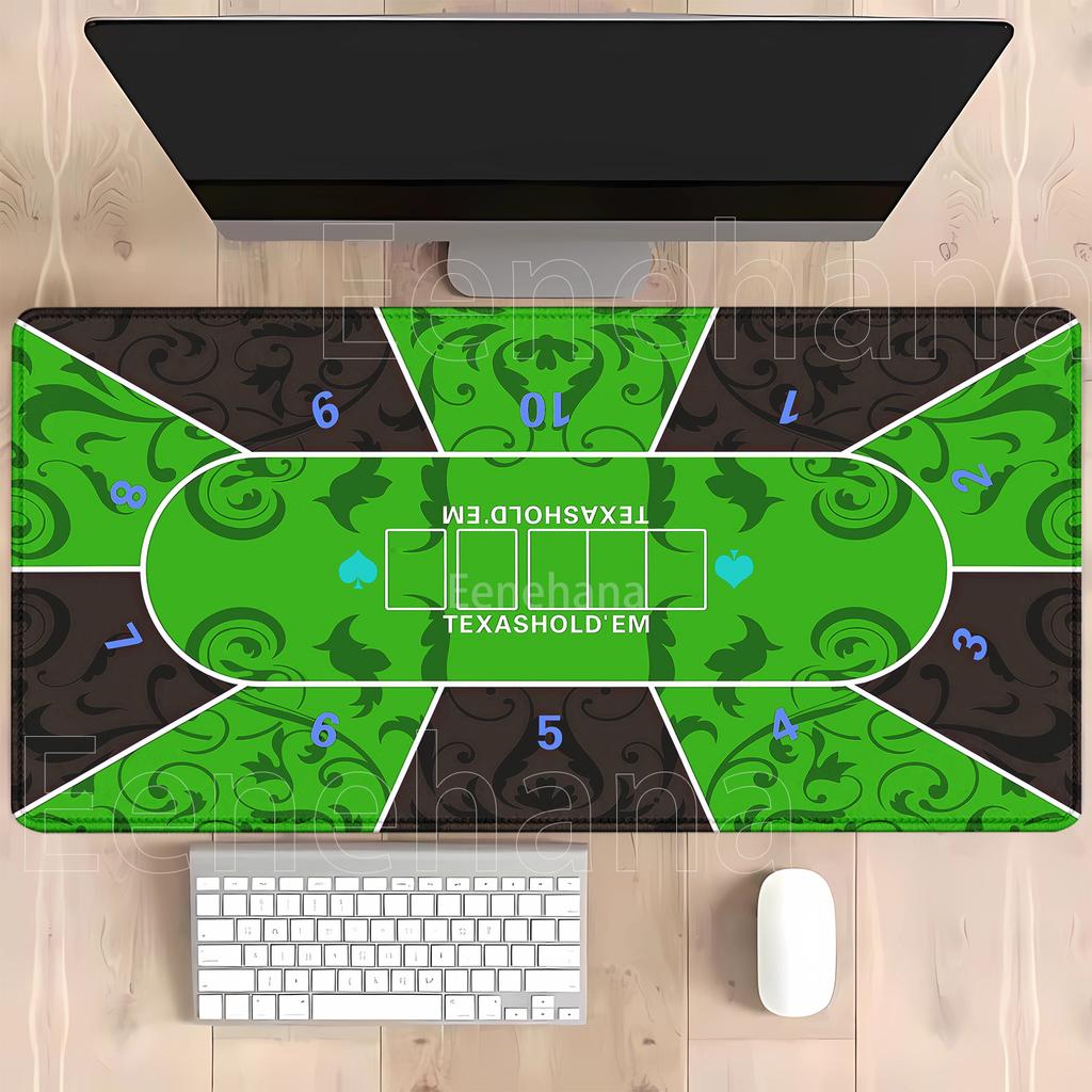 Playmat Texas Holdem Poker Mousepad Rubber Nonslip Gaming XXL Tabletop HD Printing Mousepad Entertainment Board Game Desk Mat