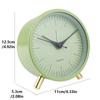 Round Creative Student Hands Desk Clock Metal Alarm Clock Bedroom Living Room Decoration Simple Silent Children's Clock