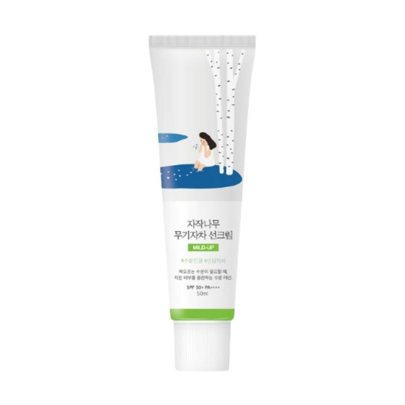Round Lab Birch Juice Mineral Sunscreen SPF50+ PA++++ 50ml – Physical UV Block & Hydrating Sun Cream