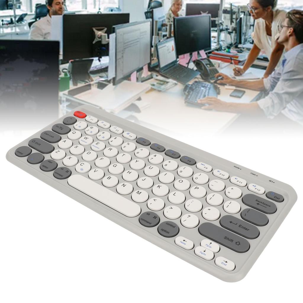 Compact Round Keycaps   Keyboard Wireless   2.4G Dual Mode Portable Slim Keyboard for   for   for