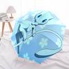 Mew Cartoon pattern, automatic folding umbrella, portable and foldable design, 8 ribs, a Christmas or birthday gift.