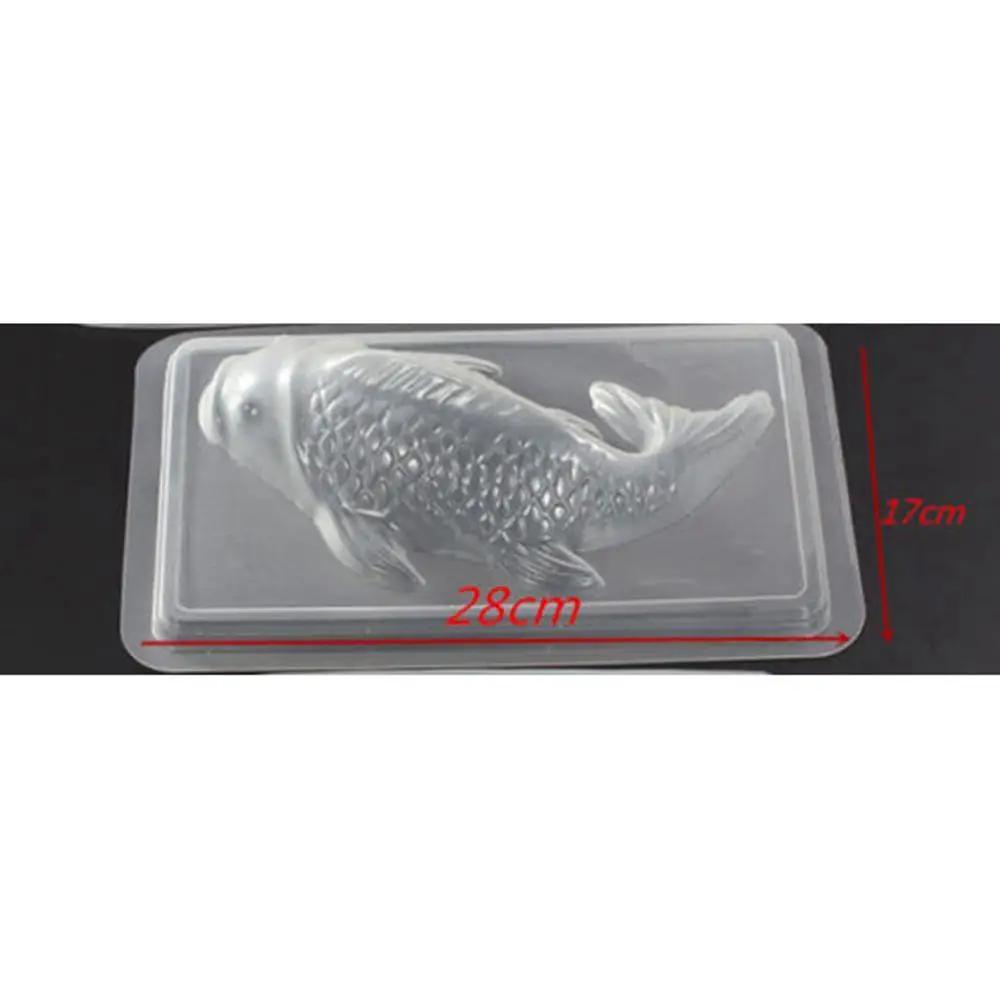 DIY Koi Fisch Form Silikon Schokoladenform Fondant Kuchen Dekoration Schmuck Harz Herstellung Epoxid Gussform Handwerkzeug
