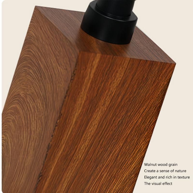 Elegant Wood Texture Resin Lotion Dispenser With Foam Pump For Shampoo Body Wash Hotel Homes Bathroom Essential