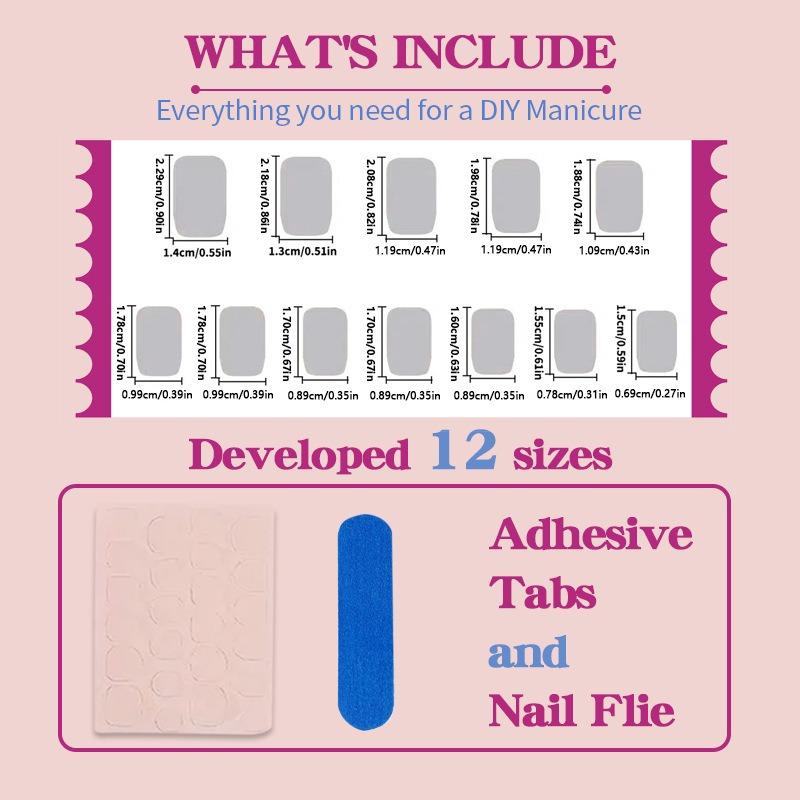 French Style Diamond Bow Fake Nails Medium Square False Nail Tips