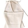 Stunning Slim-Fit French Beadwork Halter Tank Top with Beautiful Off-Shoulder Back Design for Women