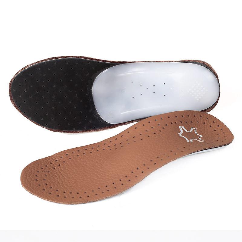 

Leather Children s Arch Insole Flat Foot XO Type Leg Foot Support Orthopedic Pad Shock Absorbing and Breathable Full Pad 32/33 коричневий
