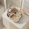 Plastic Snack Tray Nut Candy Storage Box Organizer Boxes Dry Fruit Dish Organizers Serving Trays Snacks Dishes