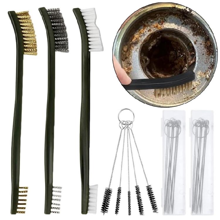 6 Pack Heavy Duty Carburetor Cleaning Set Contains 28 Pieces Of Needle Brushes And Scrapers