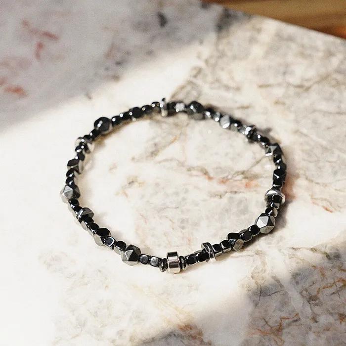Multi Hematite Mix Gemstone Bracelet (C2503AC1277_SV)