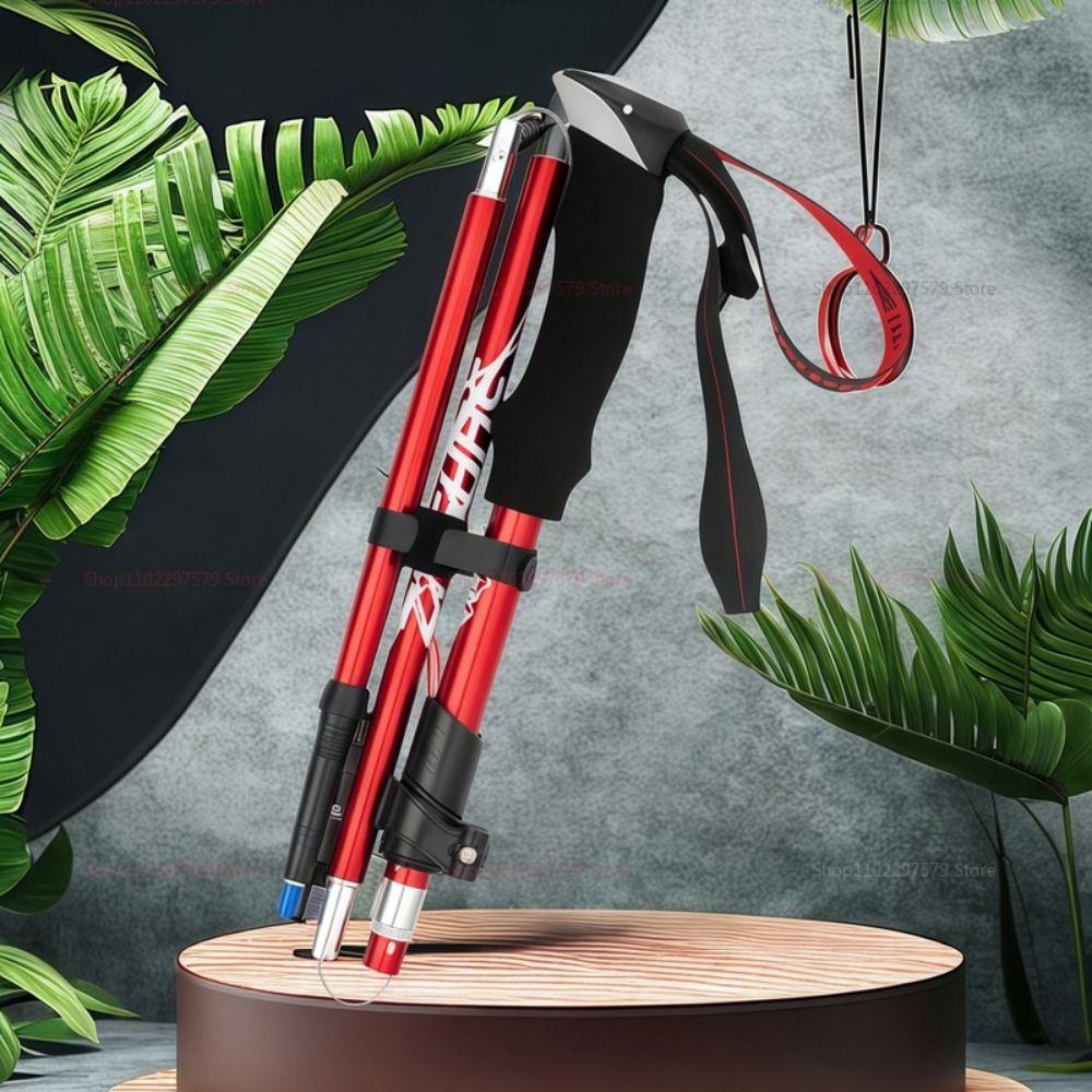 Quick Adjustable Locks Cross Country Cane EVA Wading Staff Outdoor Trekking Poles  Hiking Equipment