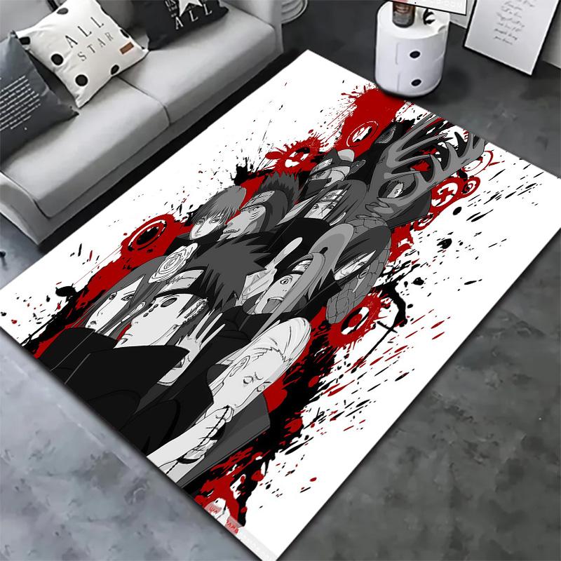 Naruto Fire Determination Carpet Rug For Living Room Bedroom Home Sofa Decoration,kids Play Nonslip Floor Mat