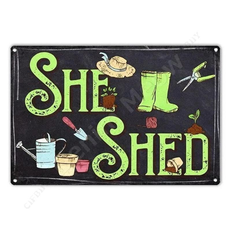 My Garden Tin Sign, Metal Wall Decor 20x30cm
