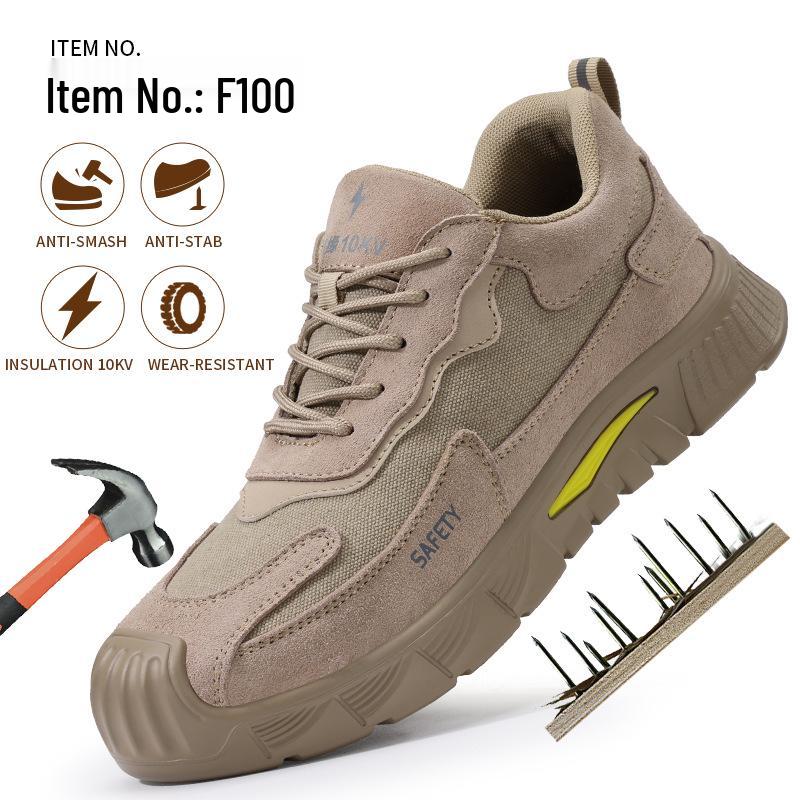 Men's 10KV Insulated Safety Shoes: Anti-Smash, Anti-Puncture, Wear-Resistant for Construction and Electricians