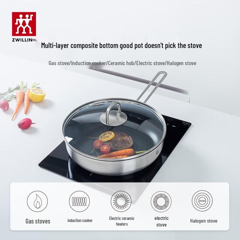 ZWILLING TWIN Nova Plus Non-Stick Frying Pan with Lid