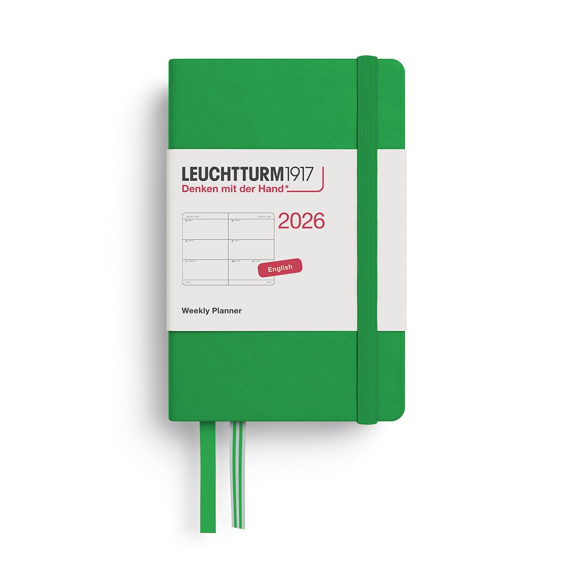 

Leuchtturm 2026 January A7 Weekly Horizontal Spring Officially Imported Planner, Start, Leaf, 372733,