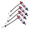 4Pcs Shock Absorber 92mm Front 105mm Rear Oil Adjustable Damper Suspension for 1 10 RC CarRed