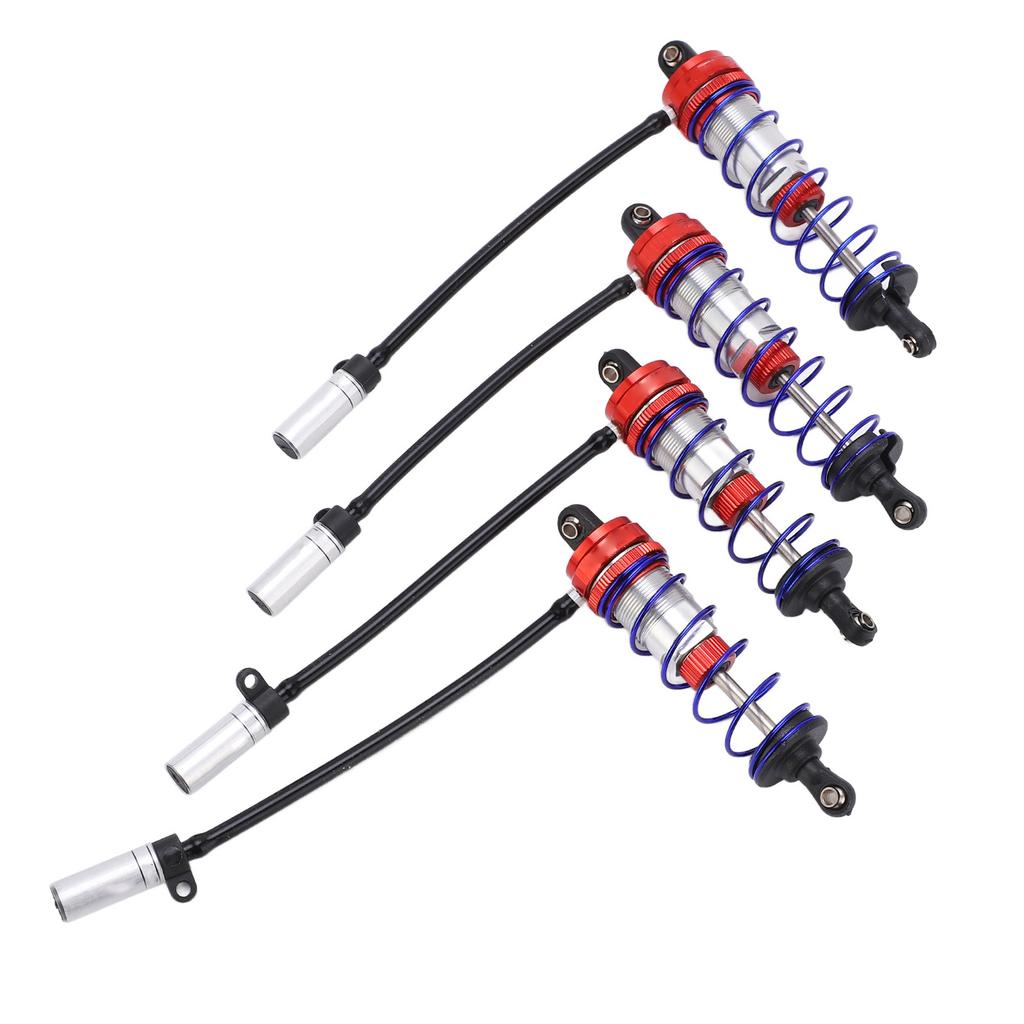 4Pcs Shock Absorber 92mm Front 105mm Rear Oil Adjustable Damper Suspension for 1 10 RC CarRed