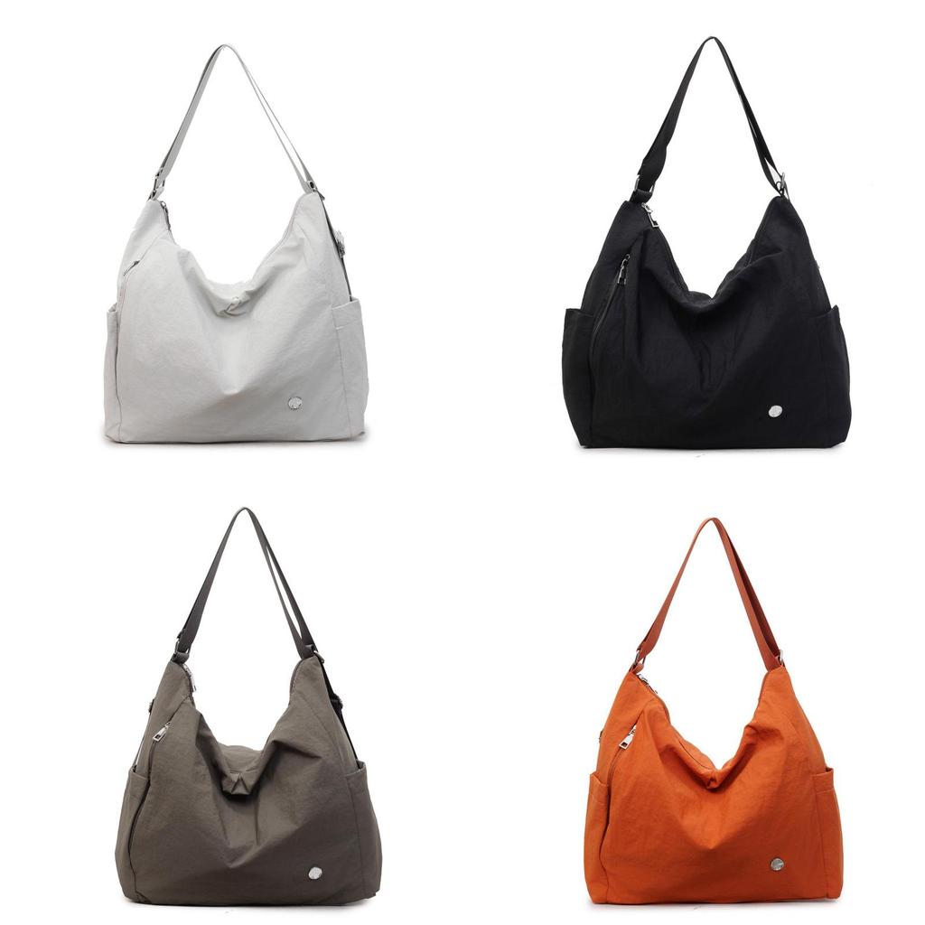Borsa a Tote in Nylon da Donna con Chiusura a Zip e Grande Capacità per l'Uso Quotidiano