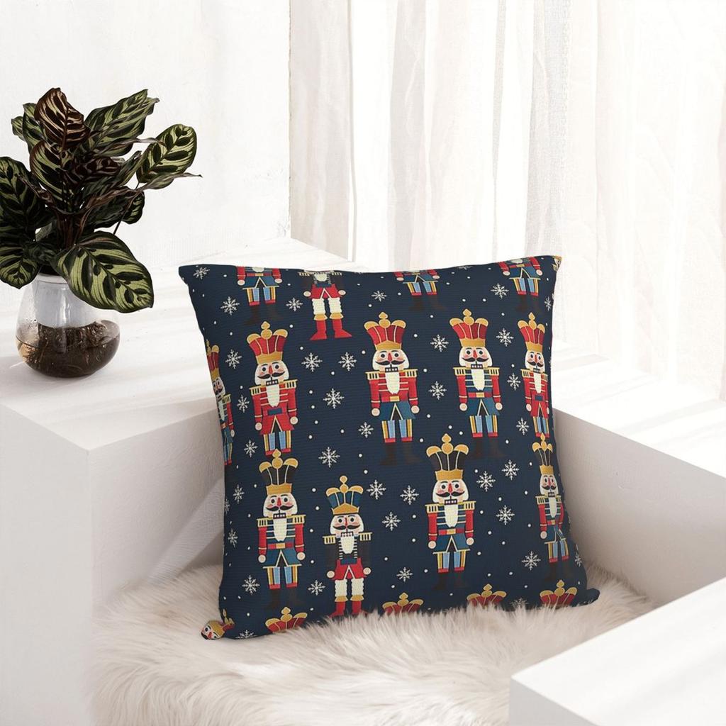 Stylish Nutcracker Party Square Pillowcase Cushion Cover Pillow Case Throw Pillow Cover for Home Bedroom Car