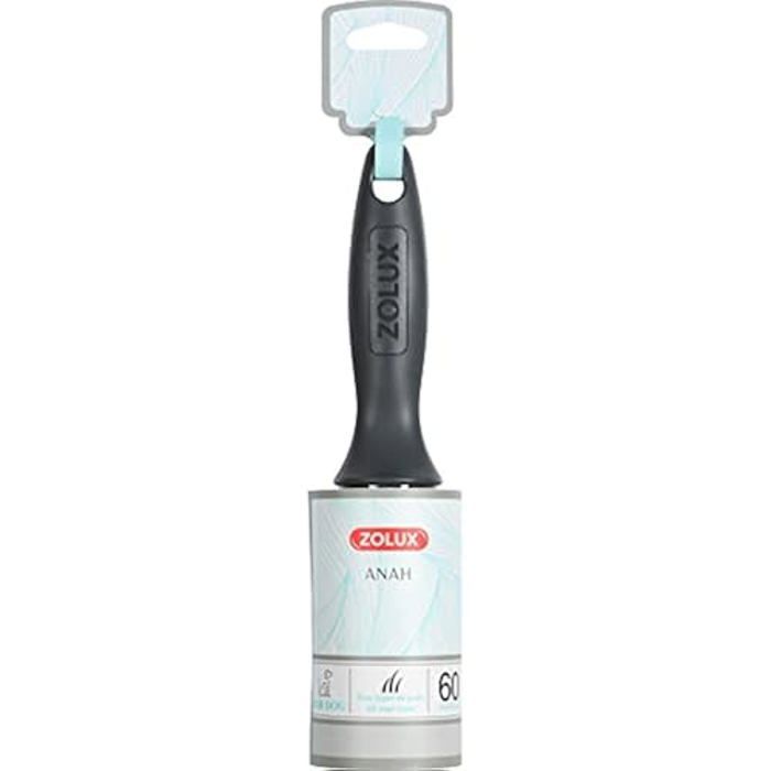 Rouleau adhésif ramasse poils - Zolux - ANAH - 60 feuilles - Ergonomique - Pour chien