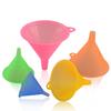 Candy Color Plastic Funnel Set 5 Pack Food Grade Kitchen Dispenser Colorful Soy Sauce Funnel