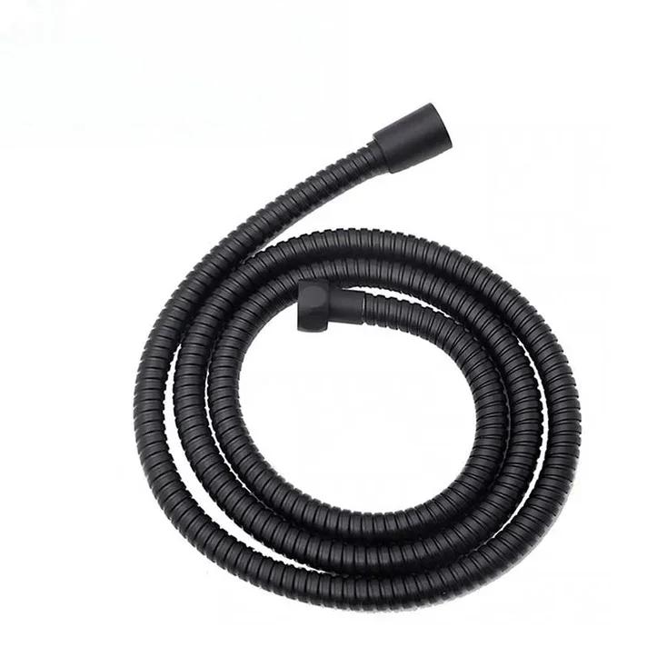 

Шланг для душа из нержавеющей стали 1,5 м/2 м черный/серебристый/нержавеющий удлинитель для сантехнической трубы, аксессуары для ванной комнаты 2.0mm чёрный