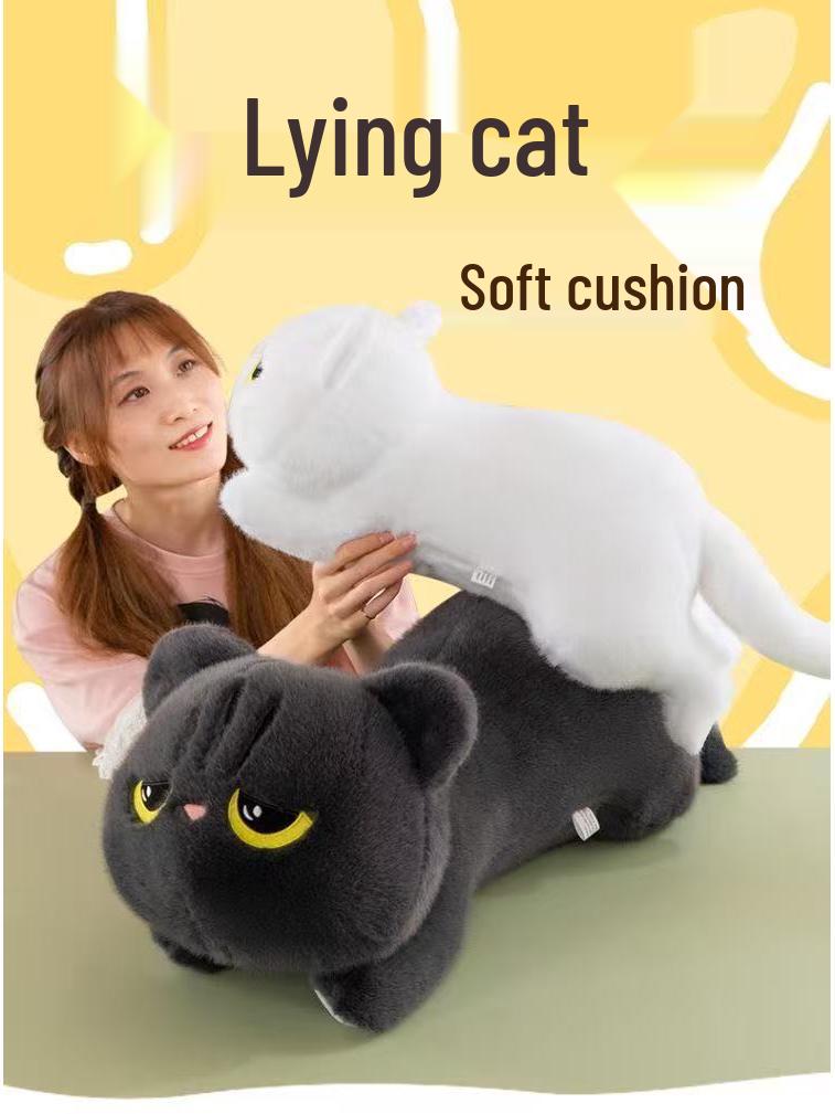 Large Long Cat Plush Hugging Pillow for Boys & Girls