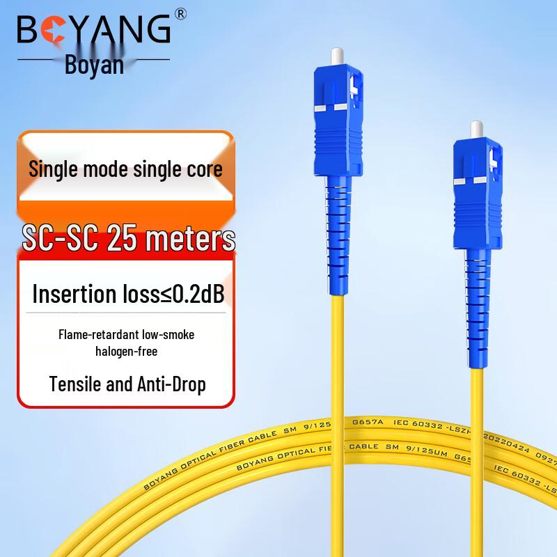 Boyang Telecom-Grade Single-Mode Fiber Optic Patch Cord
