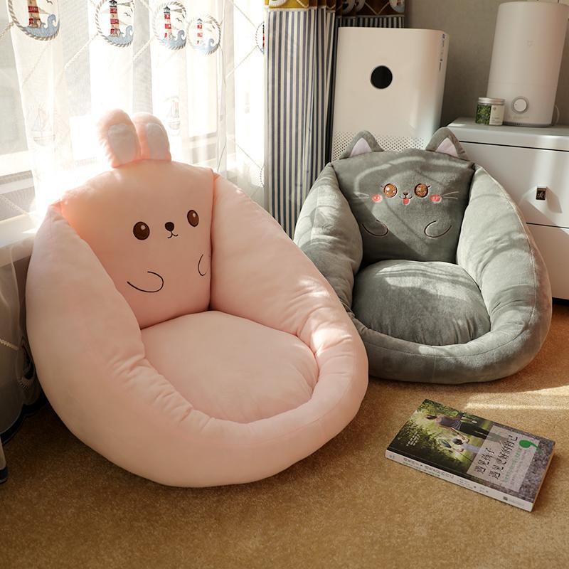 Cute Cushion Cartoon Soft and Comfortable Thick Dormitory Office Bedroom Tatami Mat Non Slip Cushion Integrated Pillow Cushion