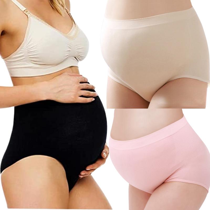 

Материнские трусики Женские высокие талии Большой размер Повседневные трусики Безопасность Хлопок Эластичные дышащие трусики