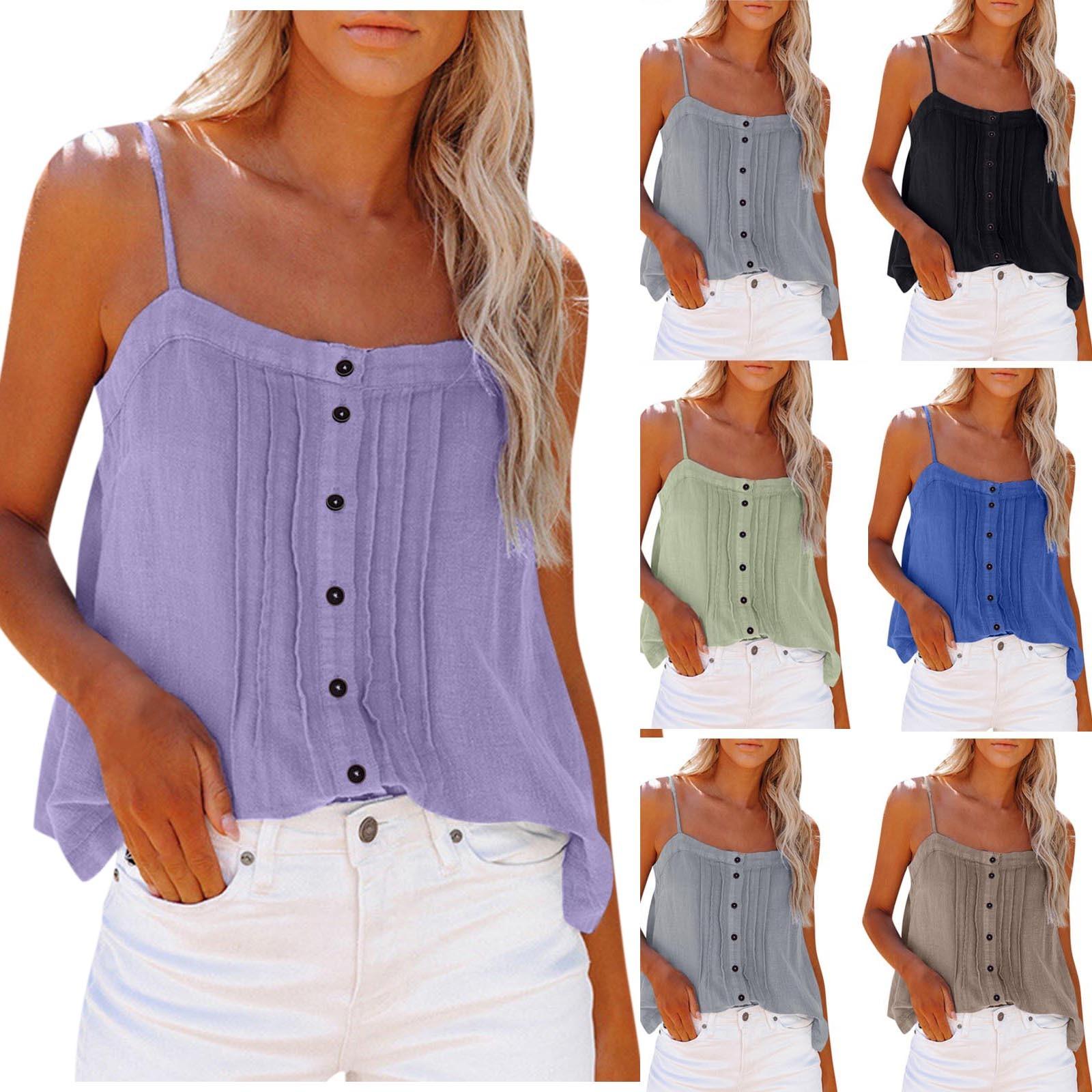 

(Куниде) Женские сексуальные топы с квадратным вырезом, имитация джинсовой ткани, повседневные пляжные топы на берегу моря