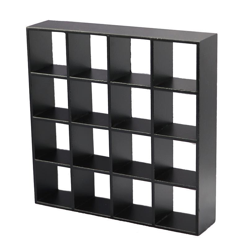 

1:12 Мини-мебель для кукольного домика своими руками 16-сеточная витрина чёрный