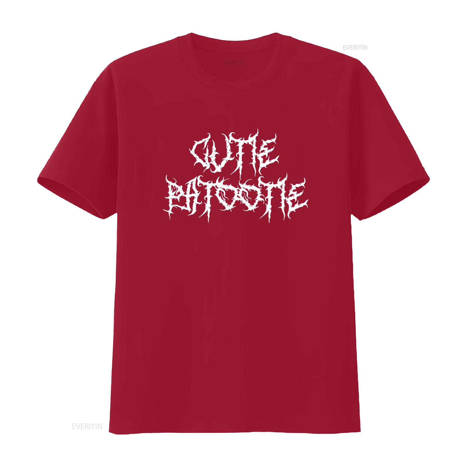 

Cutie Patootie T Shirt Funny Heavy Metal Style with Gothic Font Alternative Clothing for SweaT Lovers vintage Washed Soft S