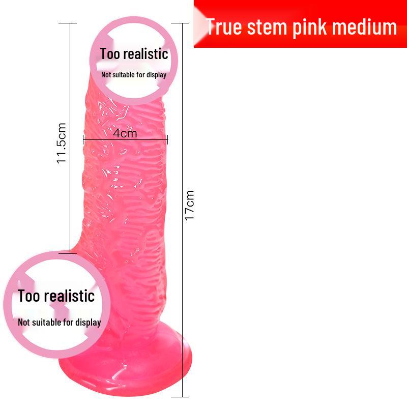 Crystal Clear Soft Silicone Dildo - Female Masturbator Toy