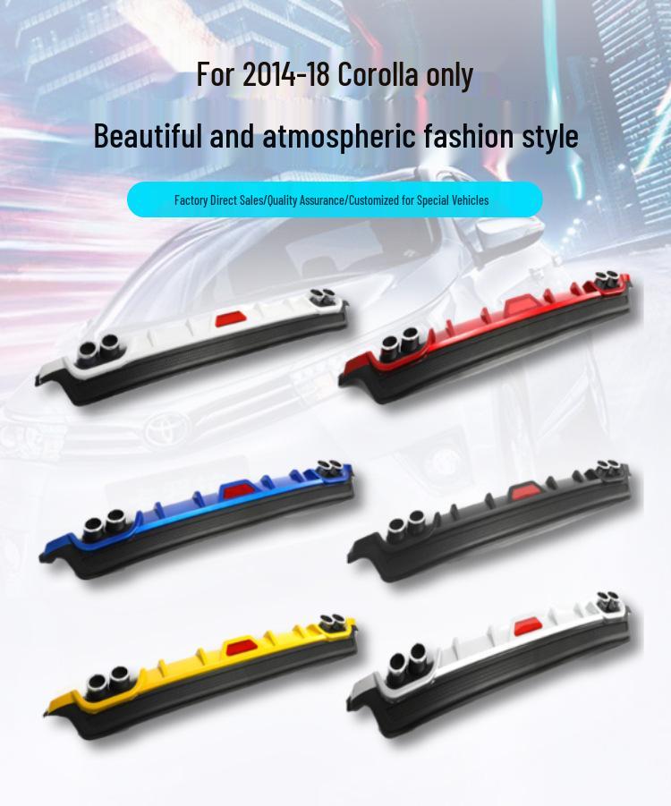 Universal Rear Lip Bumper Accessory for 14-18 Corolla - Modified Car Part