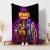 Cartoon Five Nights at Freddys printed throw blanket—lightweight,soft,warm;versatile blanket all seasons—perfect air-conditioning throw,nap blanket