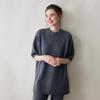 Loose-Fit Cashmere Sweater: Mid-Length, Short-Sleeve, Round Neck, Slim Fit, Autumn/Winter Knitwear