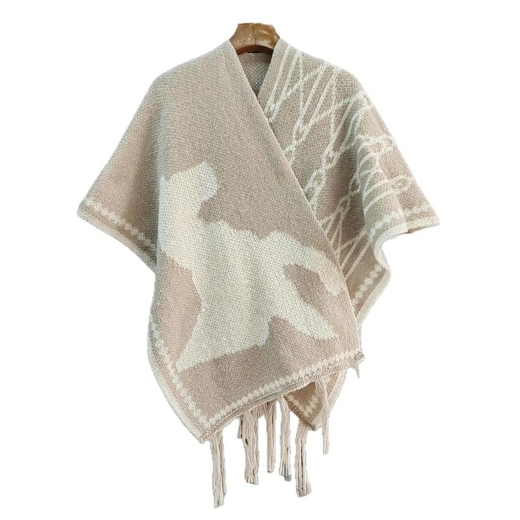 Bohemian Ethnic Women's Shawl: Versatile Travel Cape