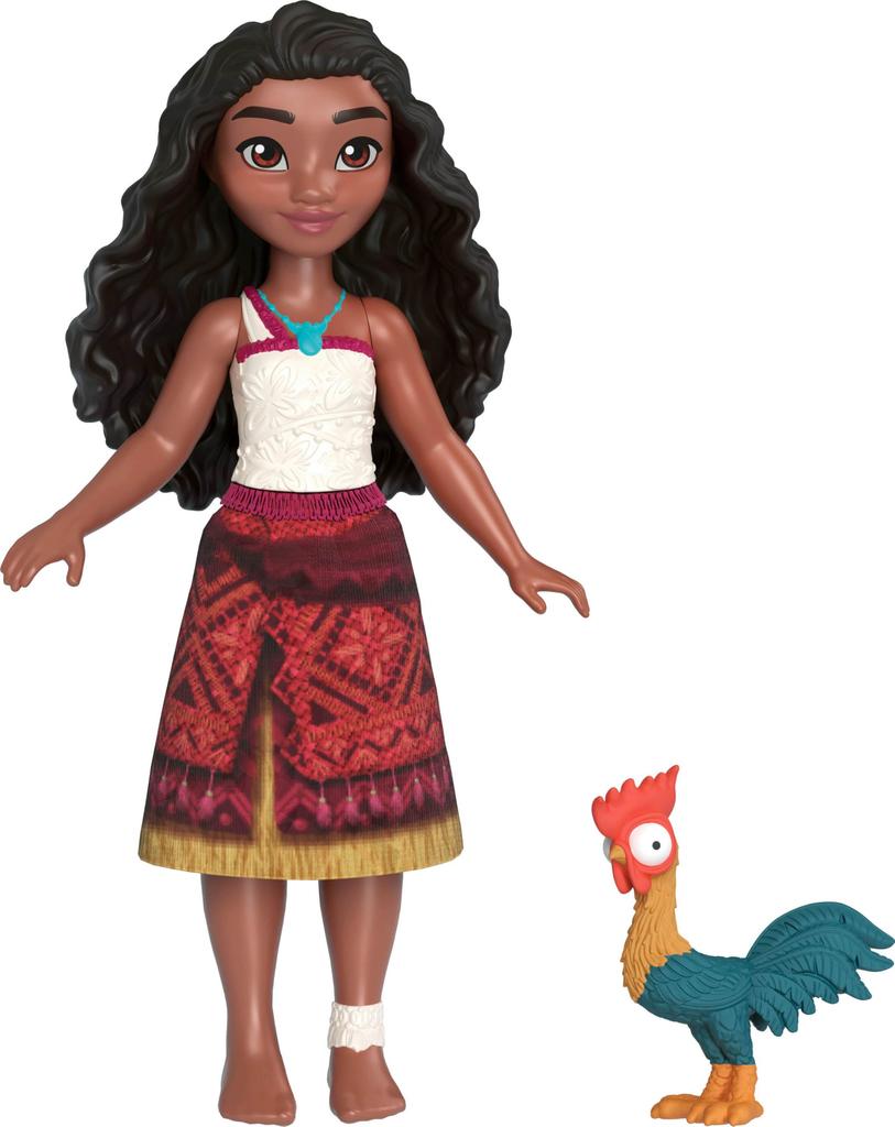 Mattel Disney Moana Toy Adventures of Moana Canoe Playset with Floating Moana Little 1 Character 6 Play 10 Accessories Canoe, Doll, Friend, Areas,