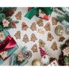 48Pcs Xmas Tree Tags Gift Bags Hanging Kraft Paper Tag Retro Christmas Candy Cookies Packaging Supplies Noel Navidad Decoration
