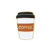 Creative Cartoon Coffee Cup Brooch Pin for Men and Women - Stylish Clothing Accessory & Ornament with Alloy Baking Varnish Finish