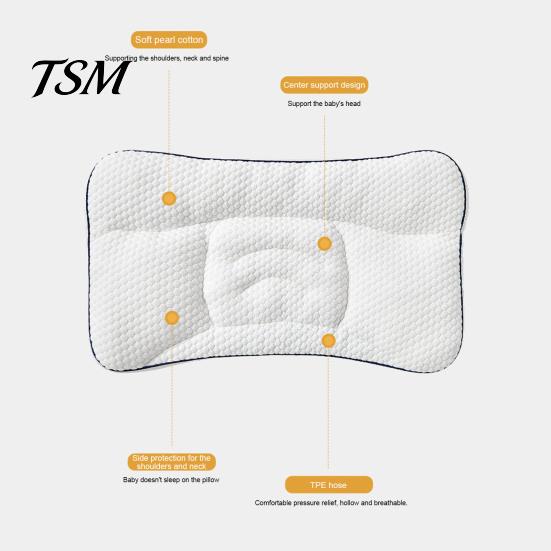 Travel Neck Support Pillow Kids for 6 Months To 8 Years, Ergonomic Cervical Baby Pressure Point Relief Bed Toddler Pillow, Breathable Memory