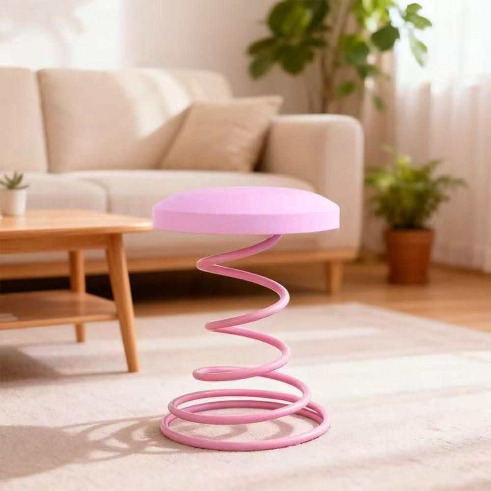 Luxury Modern Iron Spring Stool Minimalist Design Light Luxury Restaurant Stool Creative Stool Low Stool Bar Stool Living Room