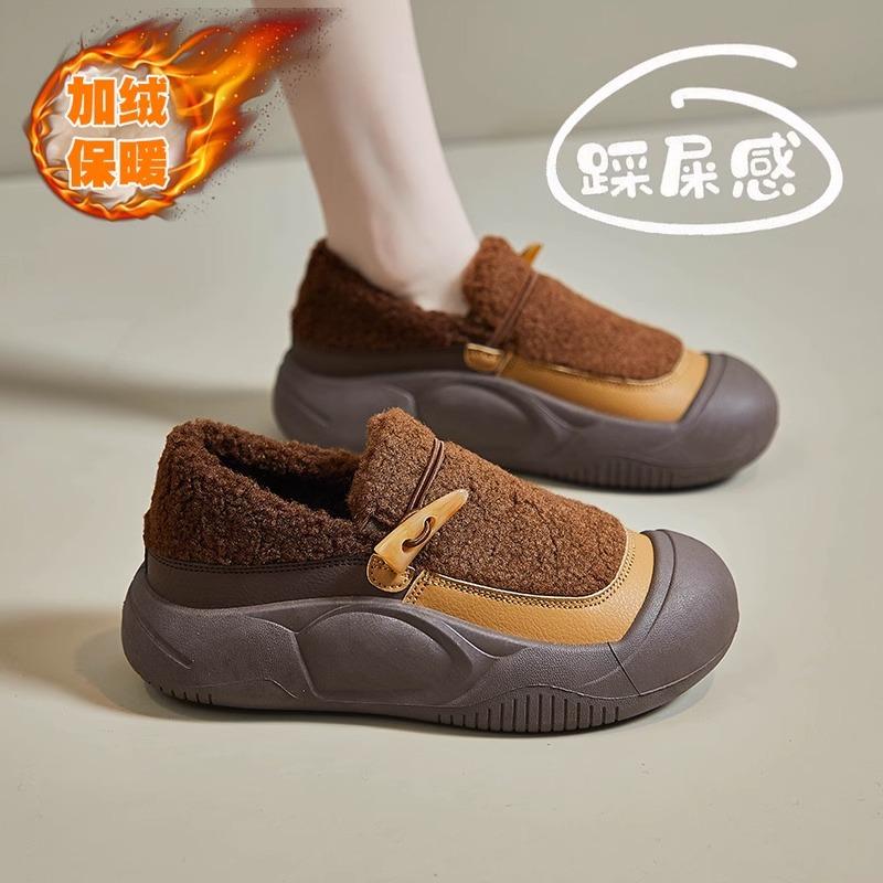 

Factory direct sales support delivery 2025 winter velvet new Korean version student height-increasing sports board shoes to keep warm and casual 35