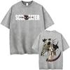 Washed Vintage Anime Soul Eater Black Star Graphic Tshirt Mens Retro Manga T Shirt Men Women Fashion Casual Oversized Tshirts