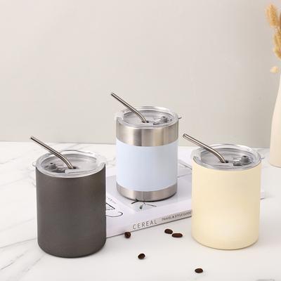 Mini-high-value Mug with Straw Cups for Students To Drink Water and Travel with Portable Hand-held Cups for Car Cups.